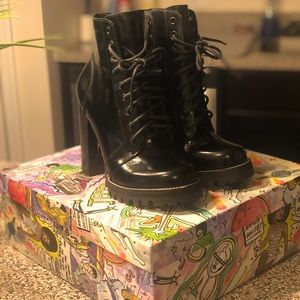 Jeffrey Campbell Legion heeled combat boots